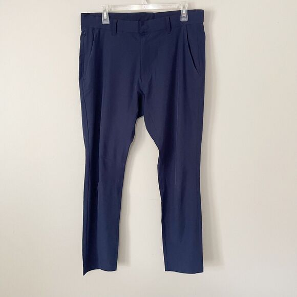 Fabletics Mens Size 32x32 Blue Navy The Only Pant Athletic Workout Casual - Picture 1 of 8
